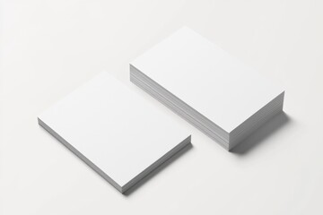 Business Card Mockup on Isolated Background created with Generative AI