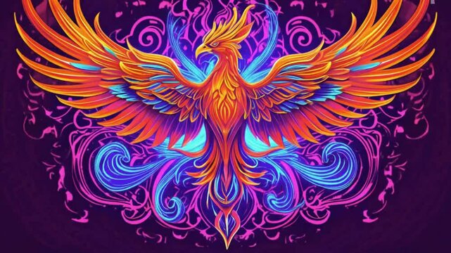 abstract phoenix background
