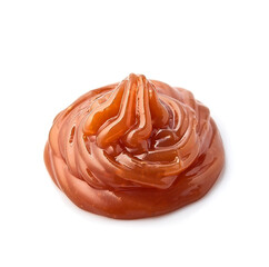 Caramel  paste on white backgrounds