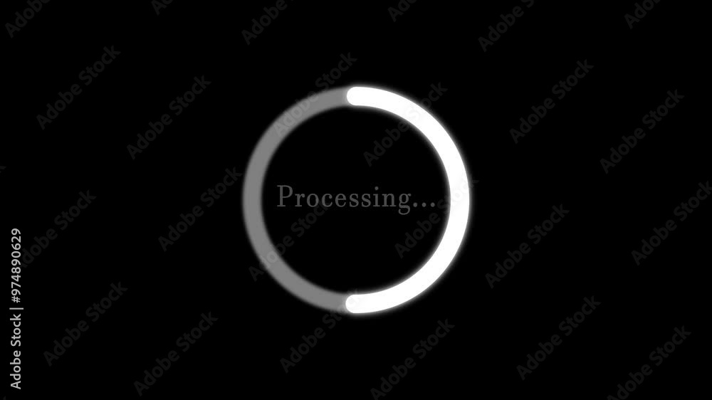 Poster circle loading bar animation. progress bar or connecting.