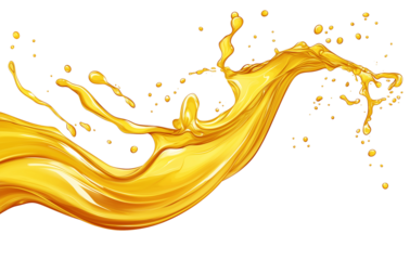 oil splash on PNG transparent background