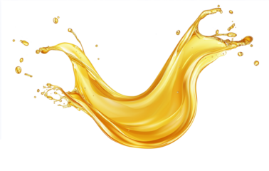 rice oil, palm oil,  honey splash ,Vegetable sunflower or olive oil frozen motion splash with droplets and bubbles