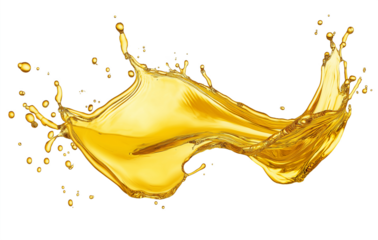 rice oil, palm oil,  honey splash ,Vegetable sunflower or olive oil frozen motion splash with droplets and bubbles 
