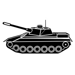 Fototapeta premium Tanks vector on white background