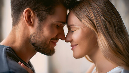 Close-Up with Foreheads Touching