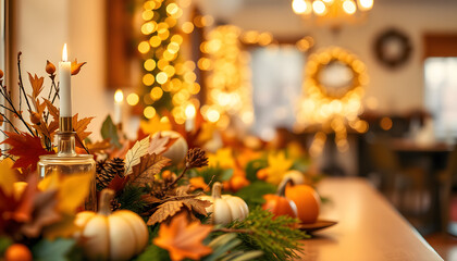 thanksgiving decor and scenery