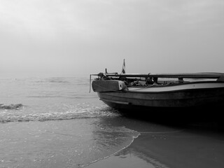 Naklejka premium Am Strand von Egmond in Holland