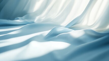 Obraz premium Soft blue background with light shadows,