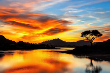 Obraz premium Desert Sunset