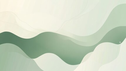 Abstract Backdrop With Pastel Green Mauve And White Hues Featuring Ethereal Waves And Organic Shapes Against A Soft Backdrop