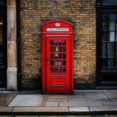 Fototapeta premium London Telephone Isolated