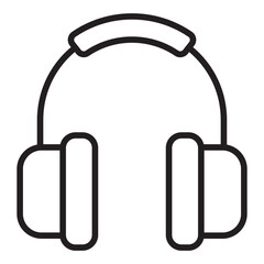 Headphones line icon
