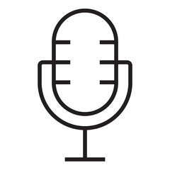 Microphone line icon