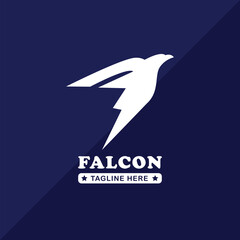 Falcon logo premium vector and illustration, minimalist simple logo
