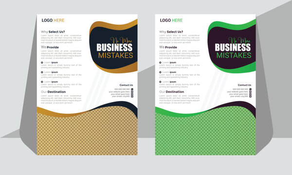 Business flyer design a4 size