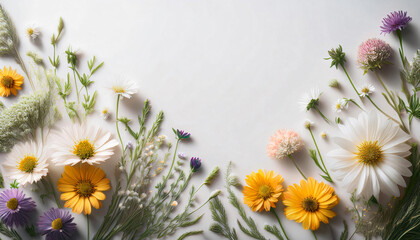 Fototapeta premium Wildflower Garden Backdrop for a Mother’s Day Event