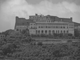 Fototapeta premium Neapel am Mittelmeer in Italien