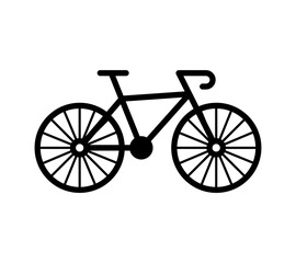 Vector bicycle icon. High quality black line icon, simple illustration.