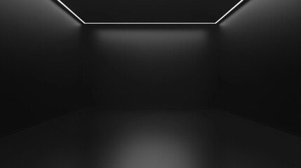 black background conveying simplicity, mystery, and depth. The absence of color evokes feelings of formality, elegance, and the unknown, representing both void and potential