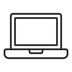Laptop line icon