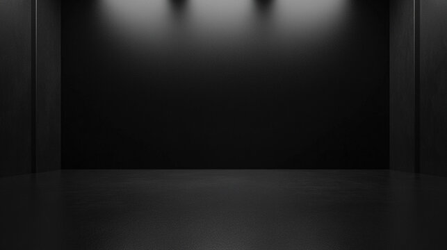 black background conveying simplicity, mystery, and depth. The absence of color evokes feelings of formality, elegance, and the unknown, representing both void and potential