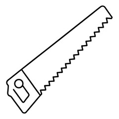 Saws vector on white background