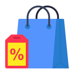 Trendy vector design of shopping sale 