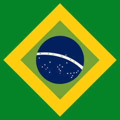 Obraz premium brasil flag