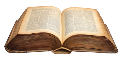 Obraz premium An isolated Bible on a transparent background, symbolizing the profound role of Christianity and religious texts in the life of Christ and faith.