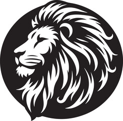 lion head silhouette 