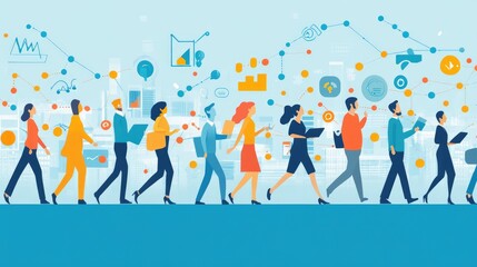 HR and People Analytics Impact. AI generated illustration.