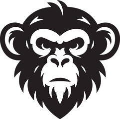 Monkey Head silhouette.