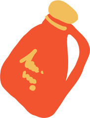 Home cleaning hygiene household work detailed doodle outline. Perfect for wallpaper, template, banner, wall decor . Vector illustration