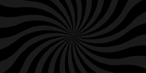 Seamless retro black and gray sunrise stripe sunburst texture design. Vector abstract rays sunburst backdrop banner wallpaper background.	