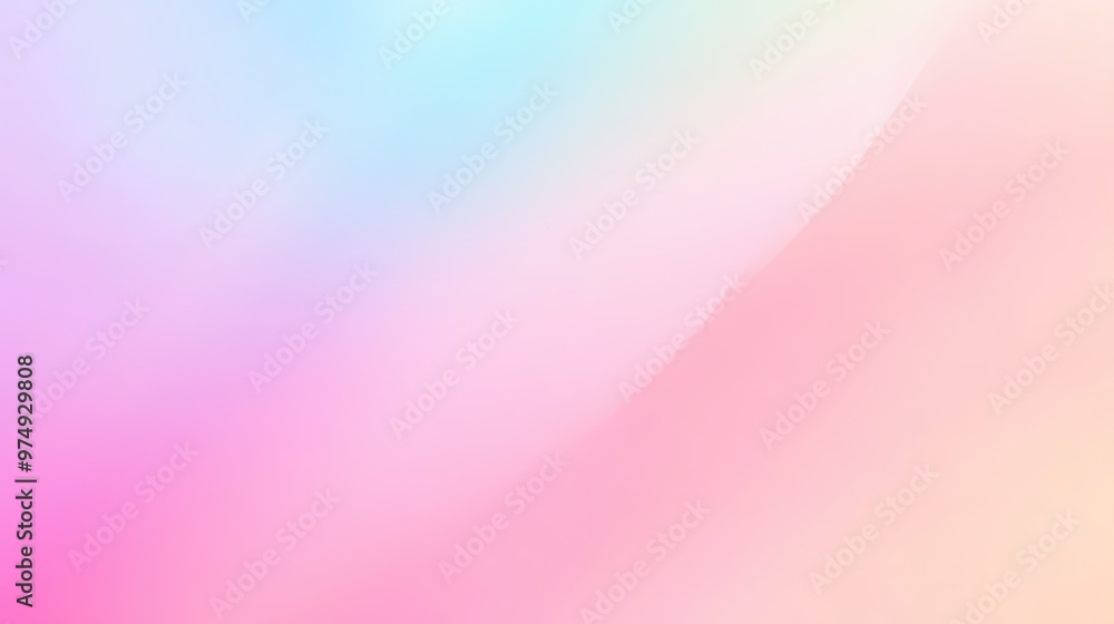 Aufkleber soft pastel gradient with gentle dreamy colors and abstract smooth texture.
