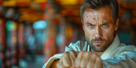 Intense Martial Arts Portrait