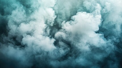 Obraz premium Abstract Smoke with Teal Undertones