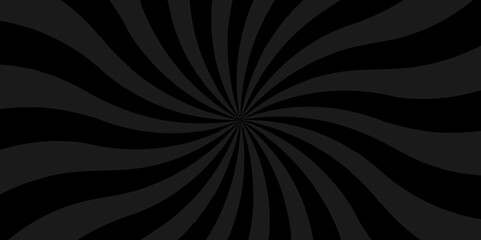 Seamless retro black and gray sunrise stripe sunburst texture design. Vector abstract rays sunburst backdrop banner wallpaper background.