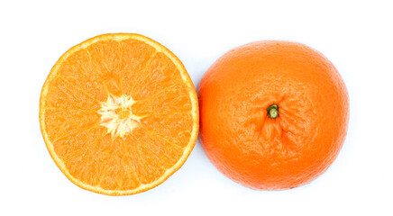 orange on white background