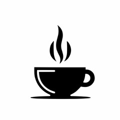 Minimalist Coffee Cup Silhouette