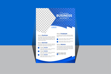 creative modern business agency flyer design template  