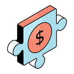 A beautiful design icon of jigsaw