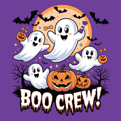 Fototapeta premium Halloween t-shirt design Vector Graphics. Print ready Halloween t-shirt design.