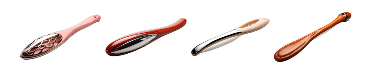Set, collection of Shoe Horn isolated on transparent background.