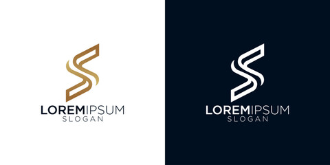 abstract s letter monogram logo vector design collection