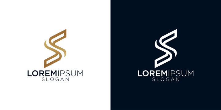 abstract s letter monogram logo vector design collection