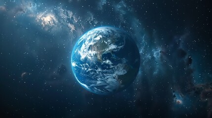 Obraz premium Iconic Image of the Majestic Earth Floating in the Vast Cosmic Expanse
