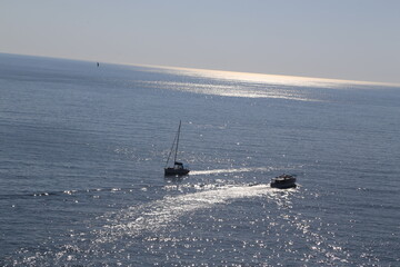 fishing boat on the sea