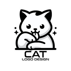 Cat Vector Logo Design