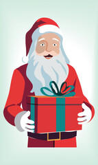 Christmas gift box line stokes design.